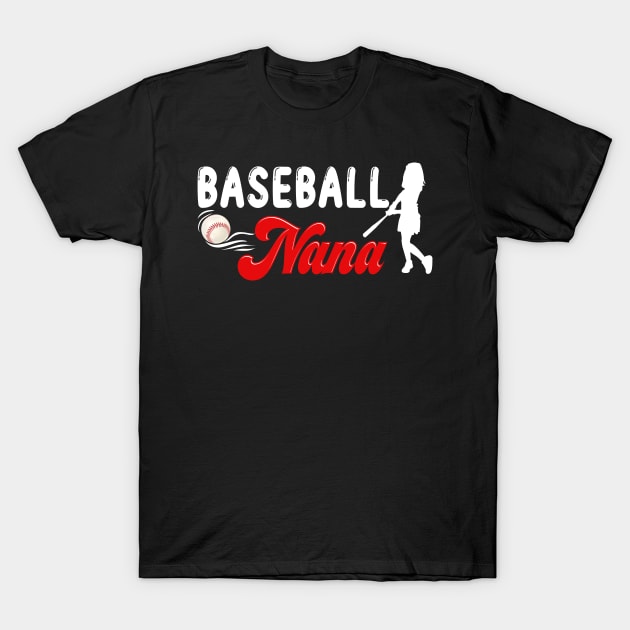 Baseball Nana For Grandma Women Mother's Day T-Shirt by anesanlbenitez